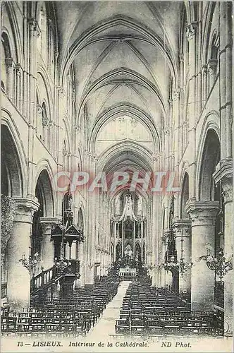 Cartes postales Lisieux Interieur de la Cathedrale