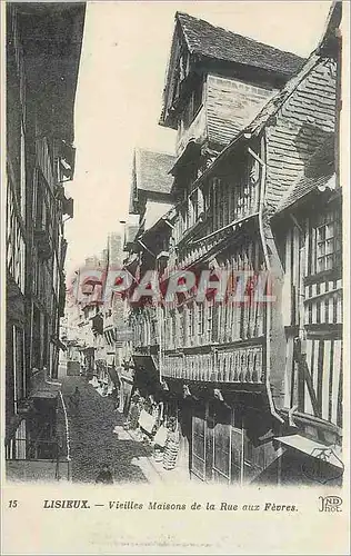 Ansichtskarte AK Lisieux Vieilles Maisions de la Rue aux Fevres