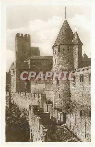 Cartes postales moderne Carcassonne (Cite) Le Pont Pinte Defense Exterieure du Chateau