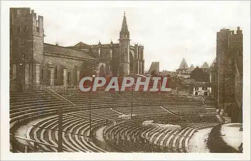 Moderne Karte Cite de Carcassonne Theatre Antique