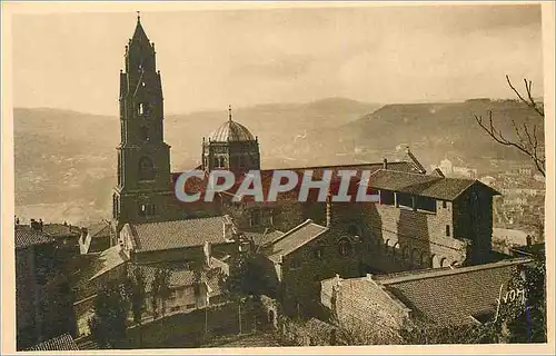 Cartes postales Le Puy (Hte Loire) La Douce France Basilique de N D du Puy Vue Laterale