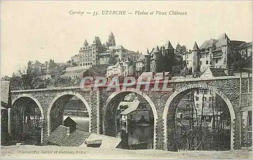 Cartes postales Correze Uzerche Viaduc et Vieux Chateaux