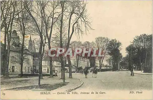 Ansichtskarte AK Senlis Entree de Ville Avenue de la Gare