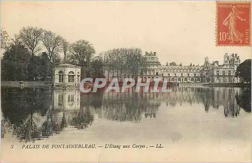 Cartes postales Palais de Fontainebleau L'Etang aux Carpes