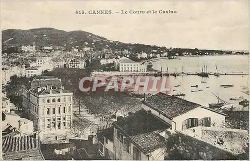 Ansichtskarte AK Cannes Le  Cours et le Casino