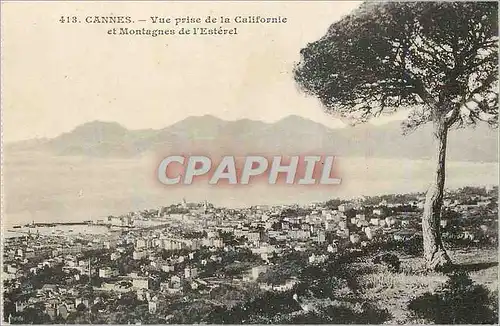 Ansichtskarte AK Cannes Vue prise de la Californie et montagnes de l'Esterel