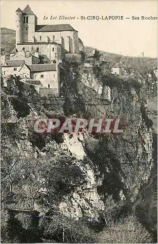 Cartes postales St Cirq Lapopie Le Lot Illustre Ses Rocher