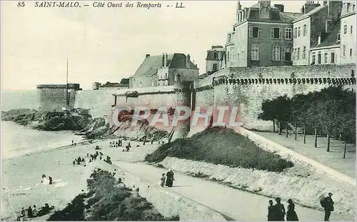 Cartes postales Saint Malo Cote Ouest des Remparts