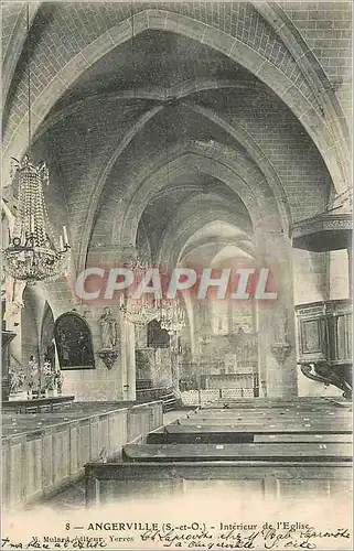 Cartes postales Angerville (S et O) Interieur de l'Eglise