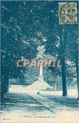 Cartes postales Meaux Le Monument de 1870