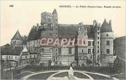 Cartes postales Bourges Le palais Jacques C�ur Facade fortifiee