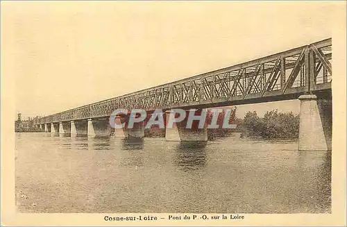 Cartes postales Cosne sur Loire Pont du P O sur la Loire