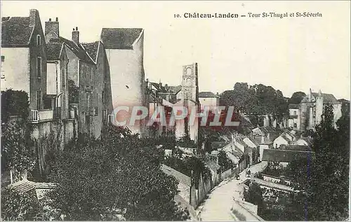 Cartes postales Chateau Landon Tour St Thugal et St Severin