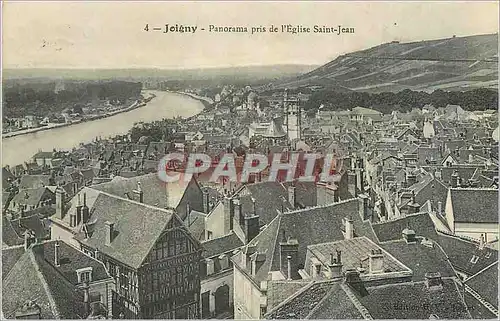 Ansichtskarte AK Joigny Panorama pris de l'Eglise Saint Jean