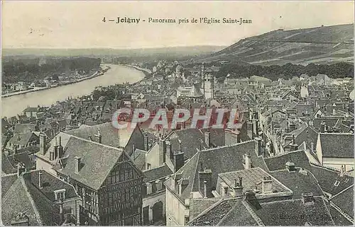 Cartes postales Joigny Panorama pris de l'Eglise Saint Jean