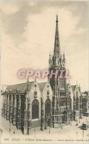 Cartes postales Lille L'Eglise Saint Maurice