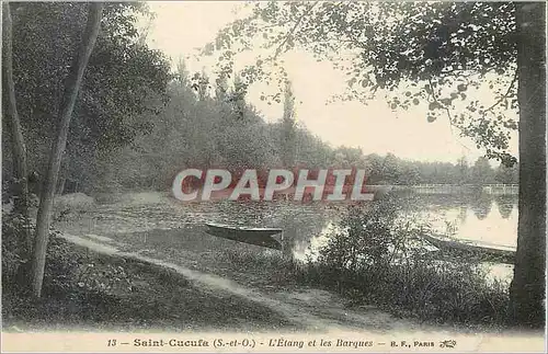 Ansichtskarte AK Saint Cucufa (S et O) L'Etang et les Barques