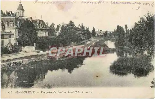 Cartes postales Angouleme Vue prise du Pont de Saint Cybard