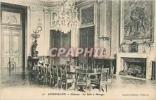 Ansichtskarte AK Compiegne Chateau La Salle a Manger