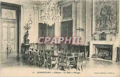 Cartes postales Compiegne Chateau La Salle a Manger