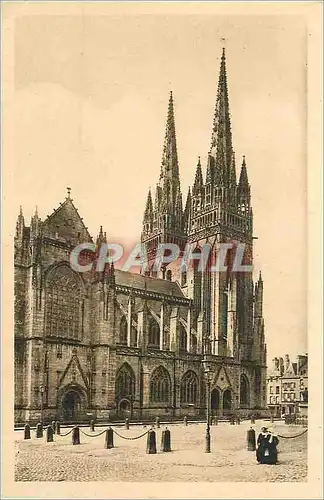 Cartes postales Quimper La Cathedrale (Cote Nord)