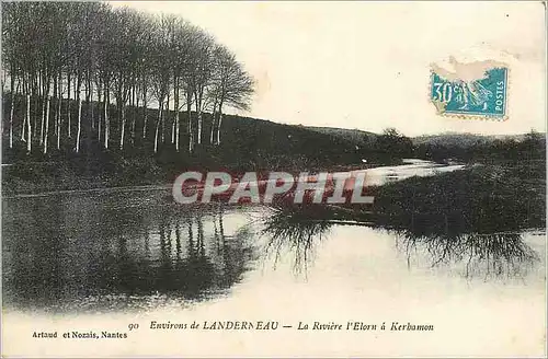 Cartes postales Environs de Landerneau La Riviere L'Elorn a Kerbamon