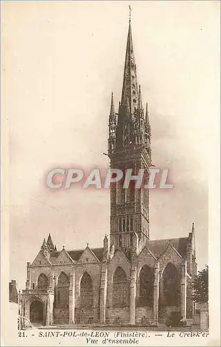 Cartes postales Saint Pol de Leon (Finistere) Le Cresker Vue d'Ensemble