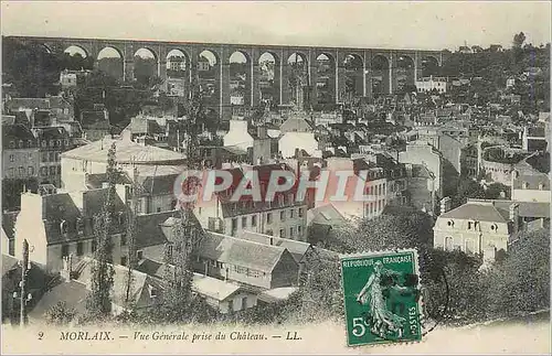 Cartes postales Morlaix Vue Generale prise du Chateau