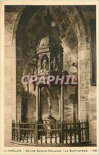 Cartes postales Morlaix Eglise Sainte Melaine Le Baptistere