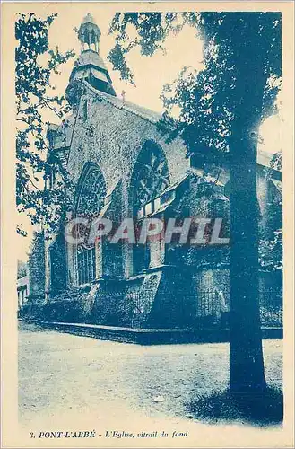 Ansichtskarte AK Pont L'Abbe L'Eglise Vitrail du Fond