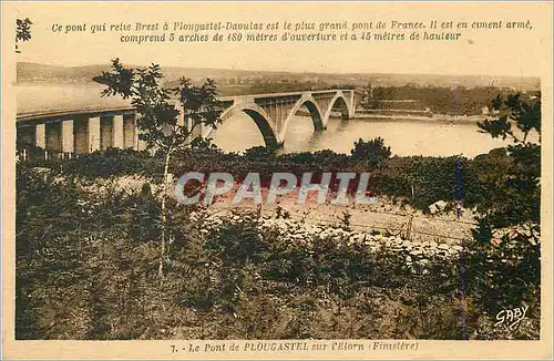 Cartes postales Le Pont de Plougastel sur L'Elorn (Finistere)