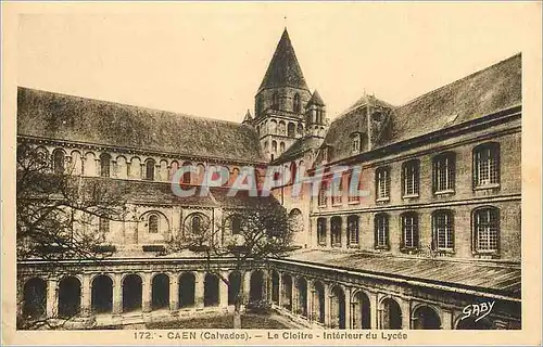 Cartes postales Caen (Calvados) Le Cloitre Interieur du Lycee