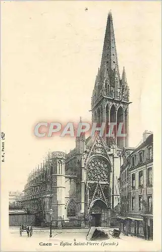 Cartes postales Caen Eglise Saint Pierre (Facade)
