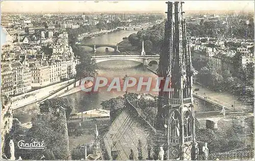 Moderne Karte Paris La Fleche de Notre Dame
