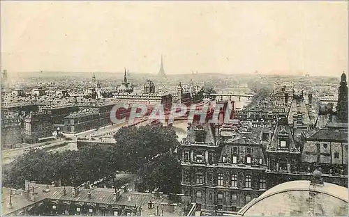 Cartes postales Paris Panorama des Huit Ponts Tour Eiffel