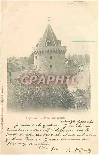 Cartes postales Argentan Tour Marguerite (carte 1900)