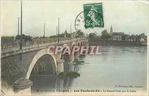 Ansichtskarte AK Environs d Angers Les Ponts de Ce Le Grand Pont sur La Loire