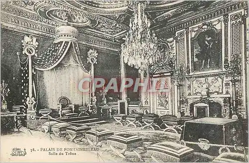 Cartes postales Palais de Fontainebleau Salle du Trone