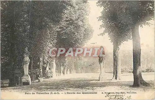 Cartes postales Parc de Versailles S O L Entree des Quinconces