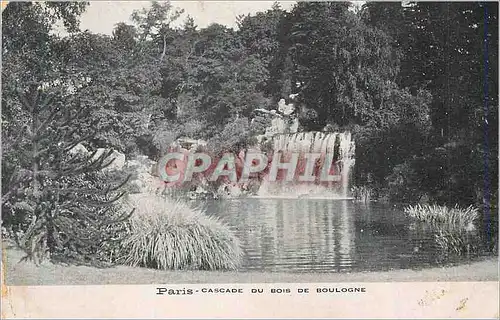 Cartes postales Paris Cascade du Bois de Boulogne