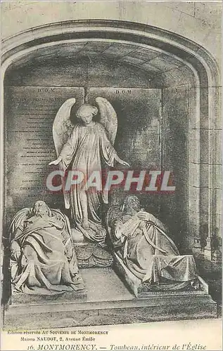 Cartes postales Montmorency Tombeau interieur de l Eglise