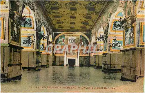 Cartes postales Palais de Fontainebleau Galerie Henri II