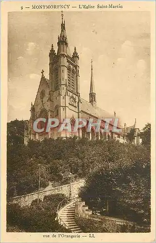 Ansichtskarte AK Montmorency L Eglise Saint Martin vue de l Orangarie