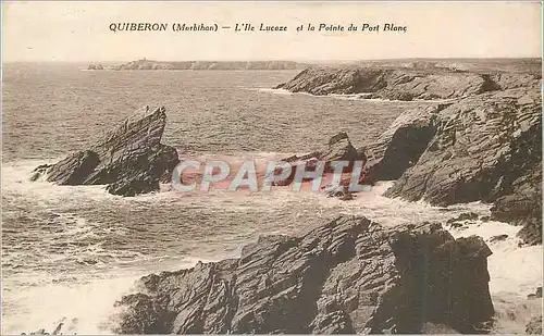 Ansichtskarte AK Quiberon Morbihan L Ile Lucaze et la Pointe du Port Blanc