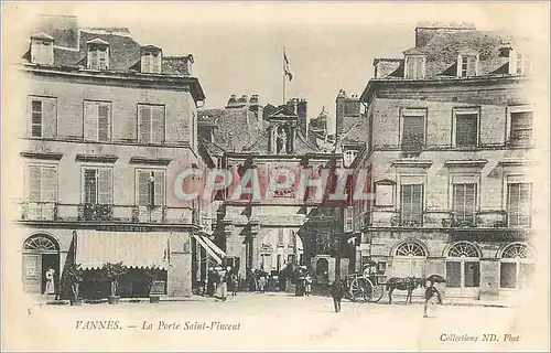 Ansichtskarte AK Vannes La Porte Saint Vincent (carte 1900)