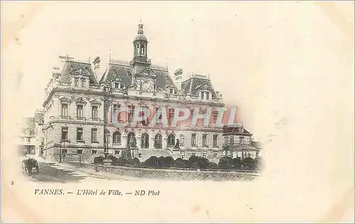Cartes postales Vannes L Hotel de Ville (carte 1900)