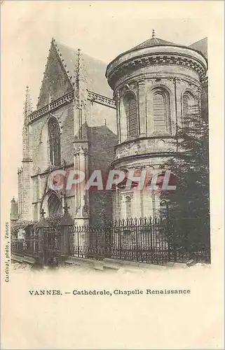 Cartes postales Vannes Cathedrale Chapelle Renaissance (carte 1900)