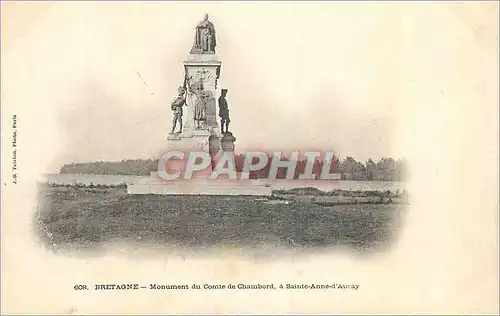 Ansichtskarte AK Bretagne Monument du Comte de Chambord a Sainte Anne d Auray (carte 1900)