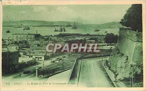 Cartes postales Brest La Rampe du Port de Commerce et la Rode