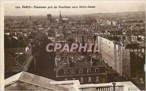 Ansichtskarte AK Paris Panorama pris du Pantheon vers Notre Dame